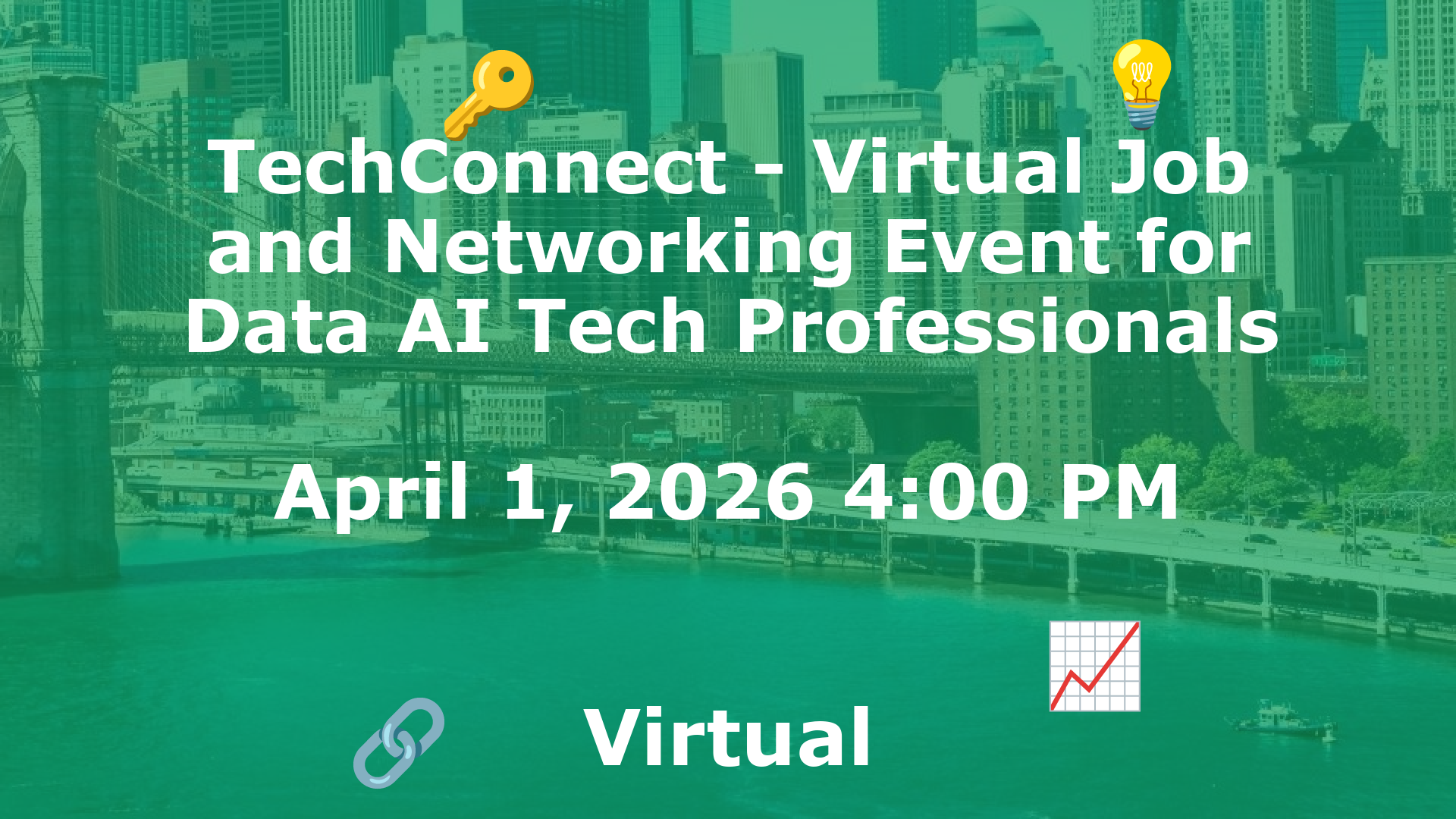 TechConnect - Virtual Job and Networking Event for Data AI Tech Professionals event image